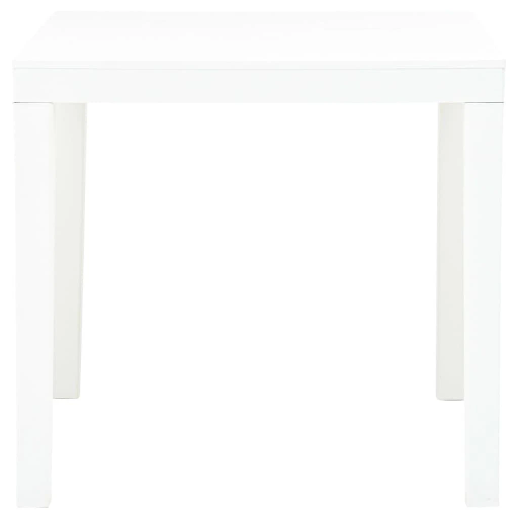 Sodo stalas, baltos spalvos, 78x78x72cm, plastikas