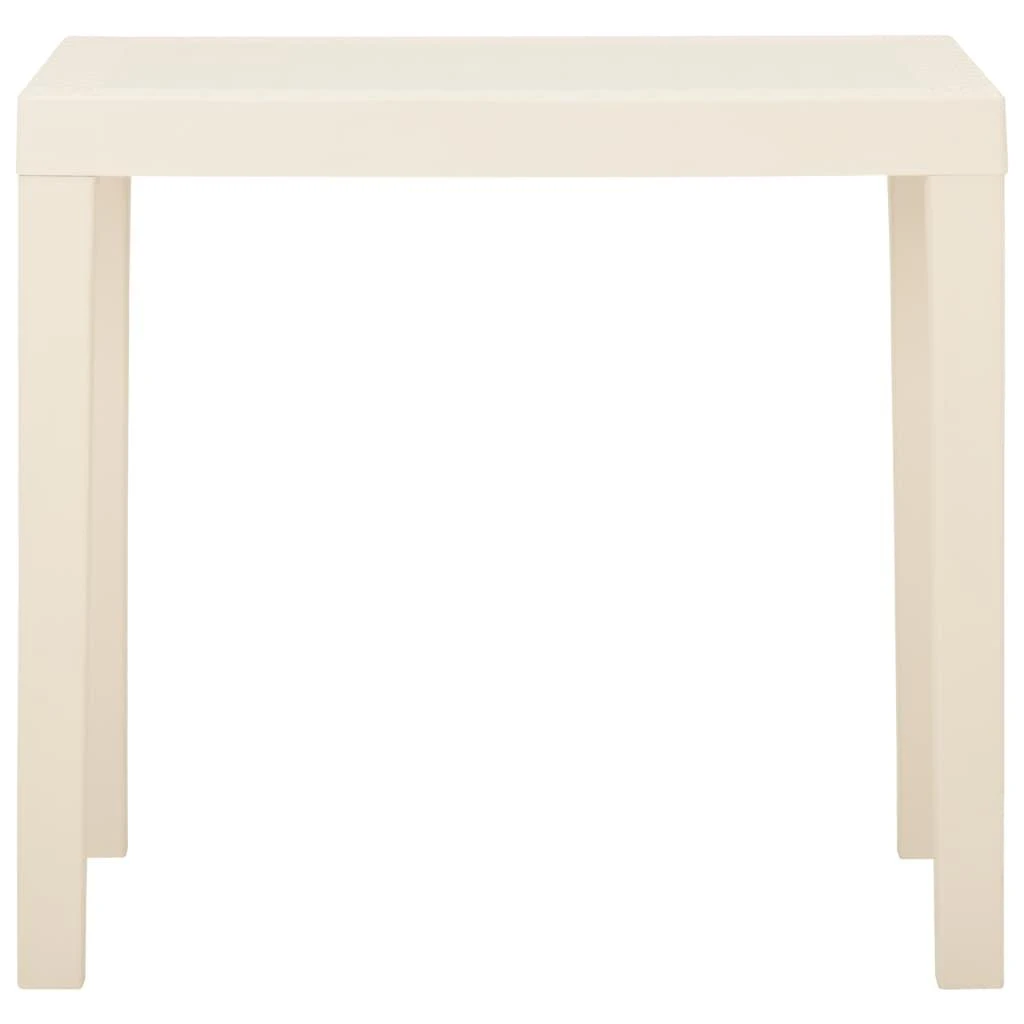 Sodo stalas, baltos spalvos, 79x65x72cm, plastikas