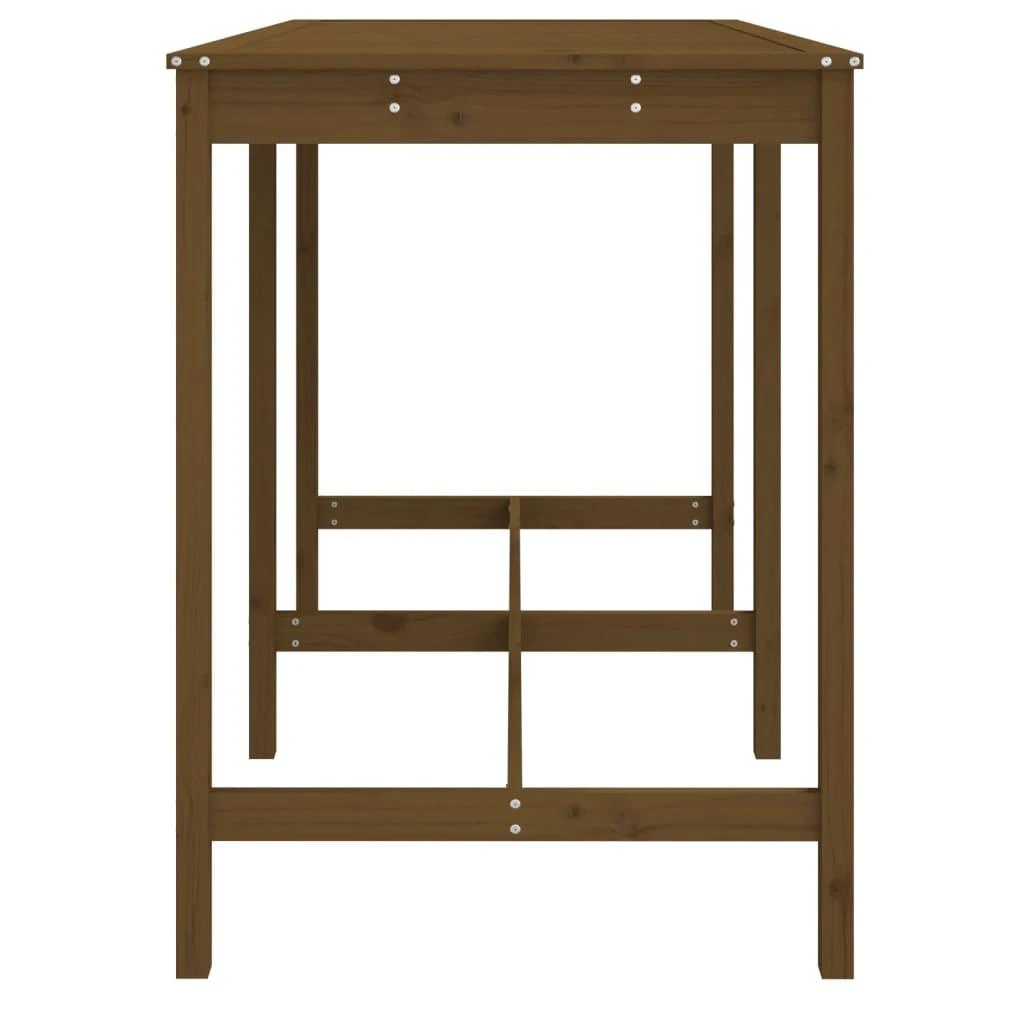 Sodo stalas, medaus rudas, 159,5x82,5x110cm, pušies masyvas