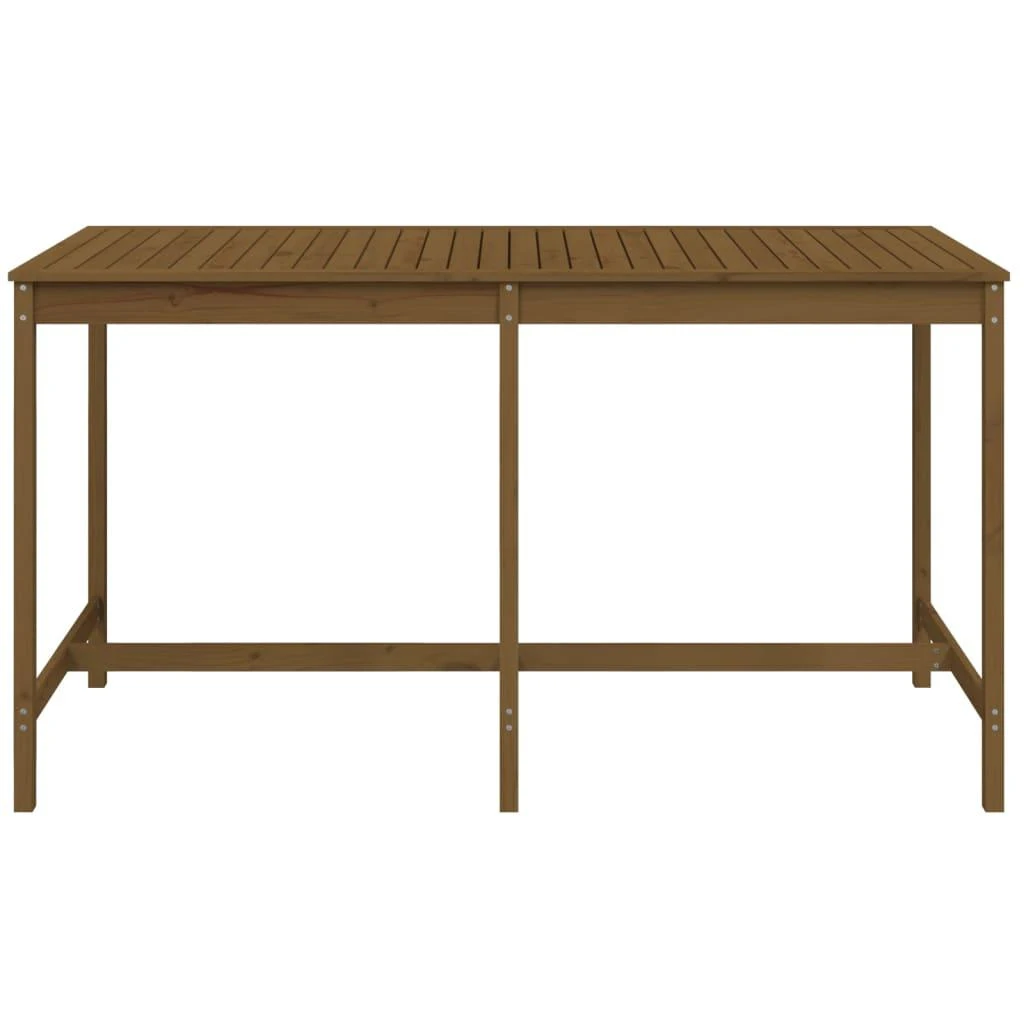 Sodo stalas, medaus rudas, 203,5x90x110cm, pušies masyvas