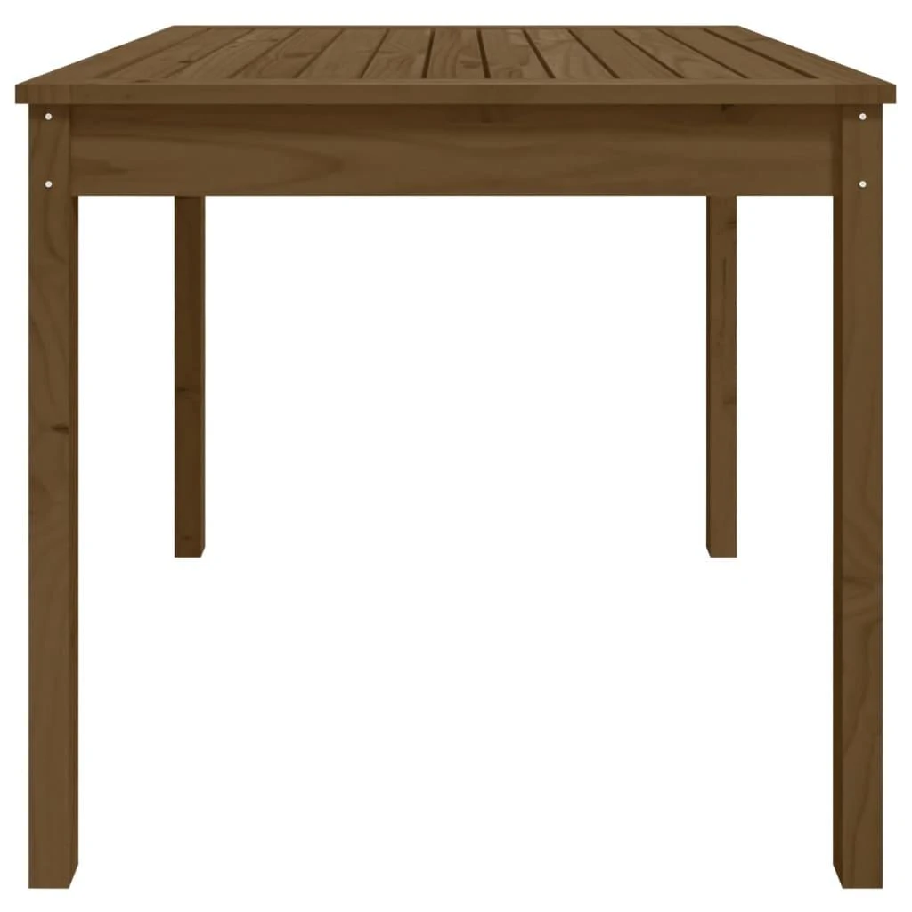Sodo stalas, medaus rudas, 82,5x82,5x76cm, pušies masyvas