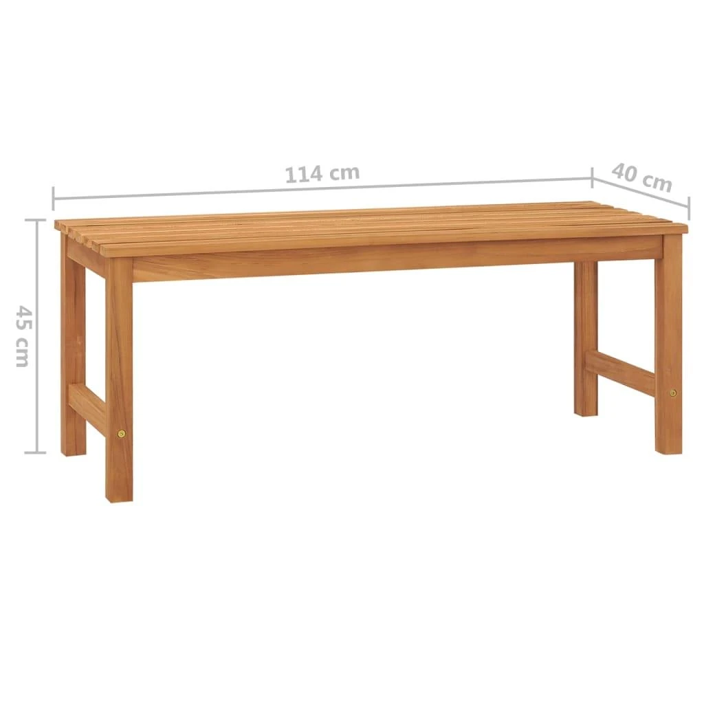 Sodo suoliukas, 114cm, tikmedžio medienos masyvas