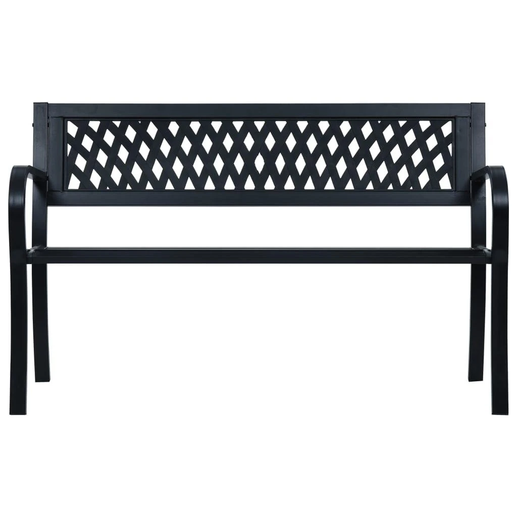 Sodo suoliukas, juodos spalvos, 120cm, plienas