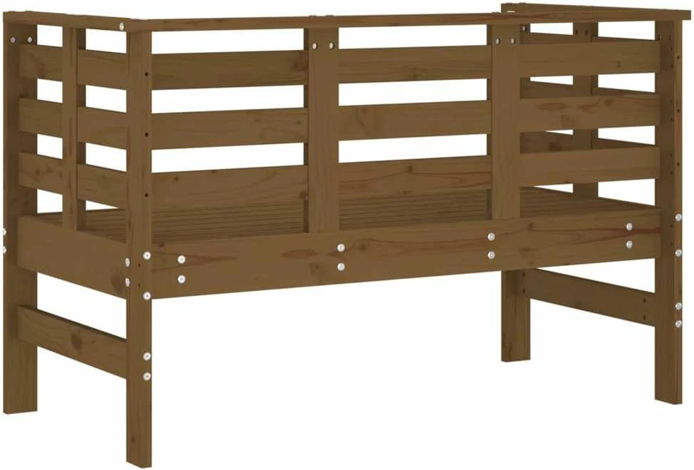 Sodo suoliukas, medaus rudas, 111,5x53x71cm, pušies masyvas