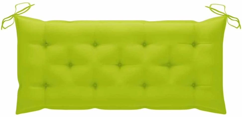 Sodo suoliukas su pagalvėle, 120cm, akacijos medienos masyvas