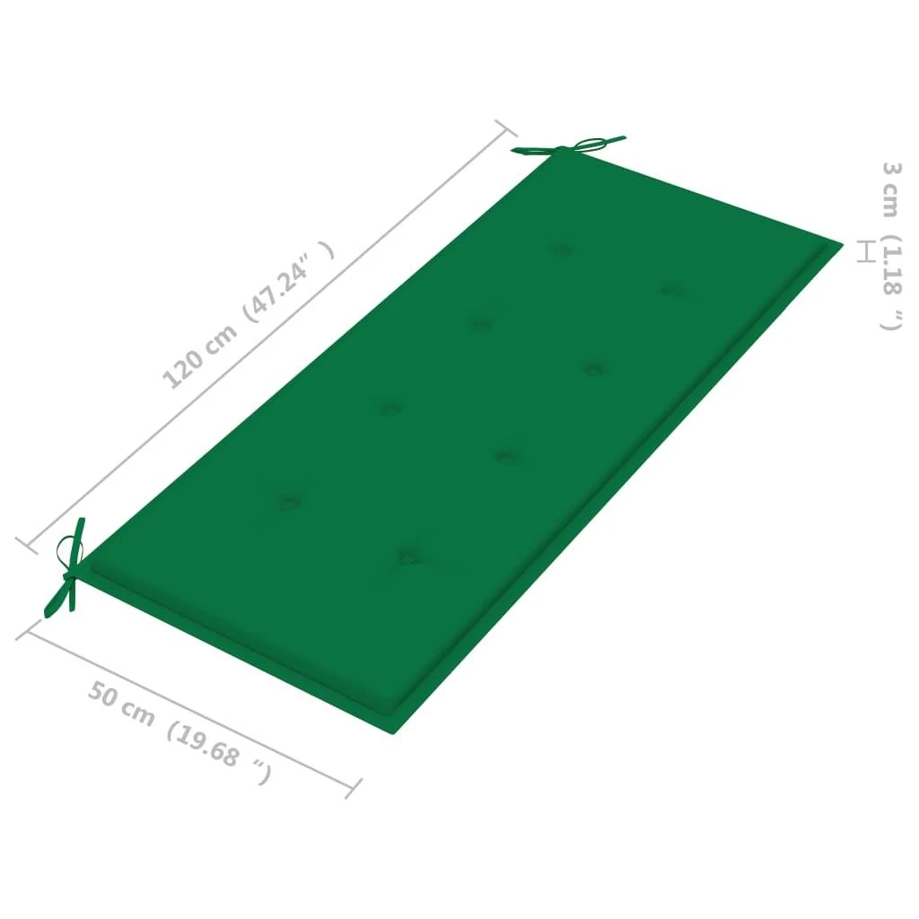 Sodo suoliukas su pagalvėle, 120cm, bambukas