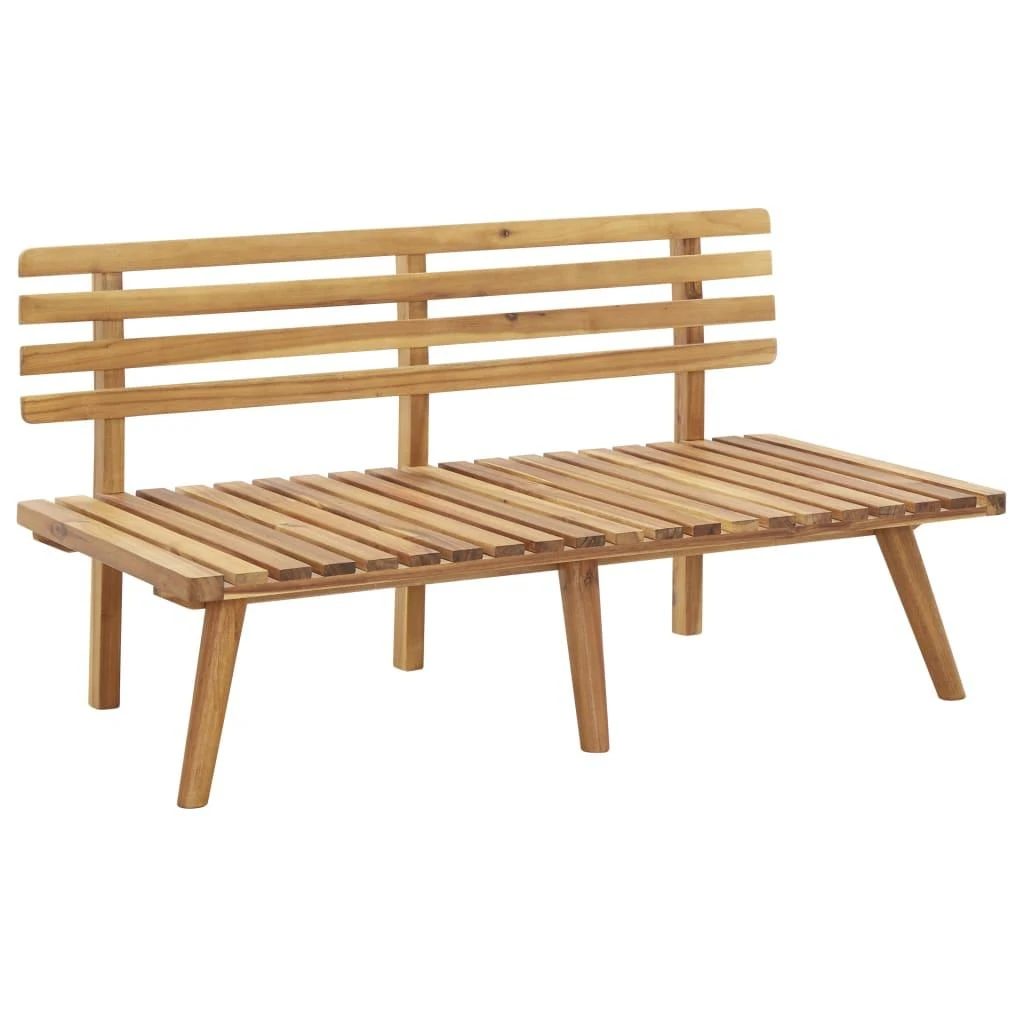 Sodo suoliukas su pagalvėlėmis, 115cm, akacijos masyvas