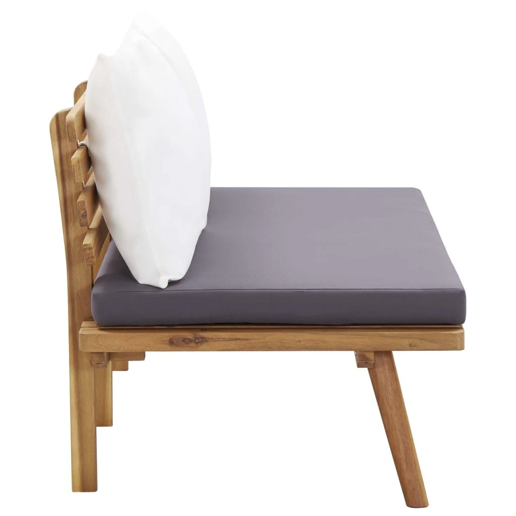Sodo suoliukas su pagalvėlėmis, 115cm, akacijos masyvas