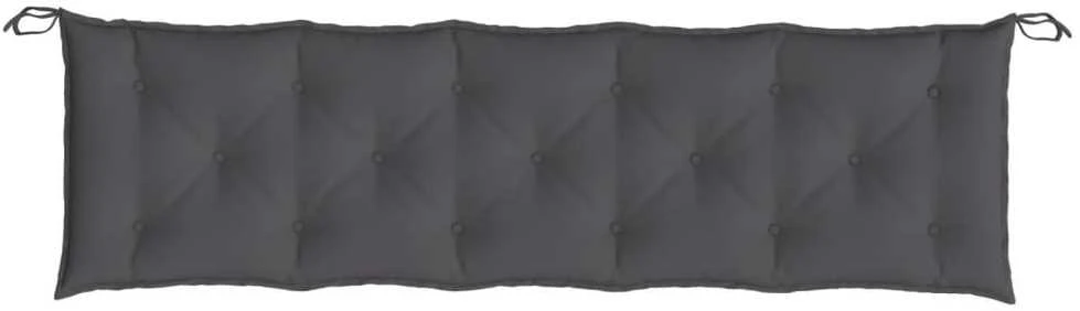 Sodo suoliuko pagalvėlė, antracito spalvos, 180x50x7cm, audinys