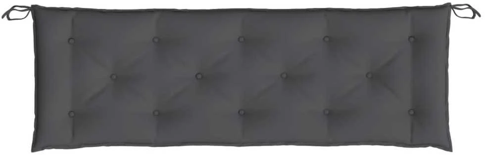 Sodo suoliuko pagalvėlė, antracito spalvos, 150x50x7cm, audinys
