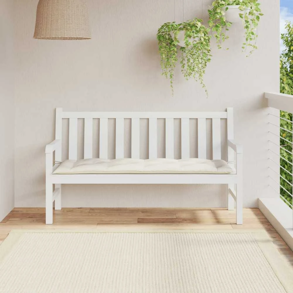 Sodo suoliuko pagalvėlė, kreminės mišinys, 150x50x7cm, audinys