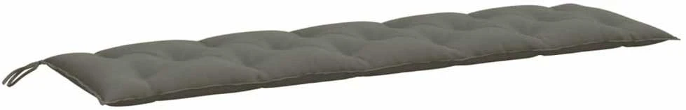 Sodo suoliuko pagalvėlė, tamsiai pilka, 180x50x7cm, audinys