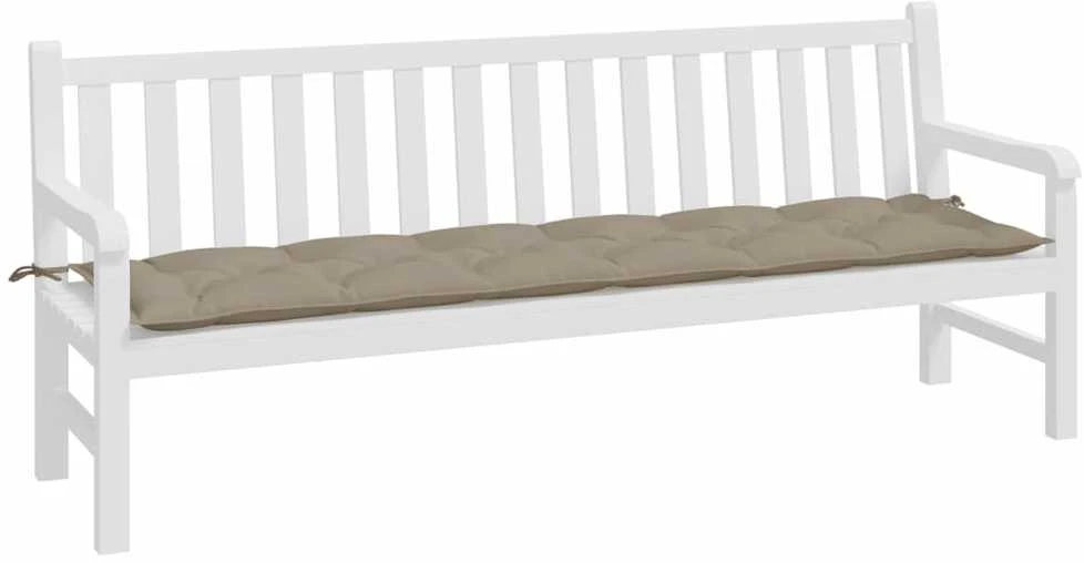 Sodo suoliuko pagalvėlė, taupe spalvos, 200x50x7cm, audinys
