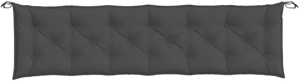 Sodo suoliuko pagalvėlės, 2vnt., antracito, 200x50x7cm, audinys