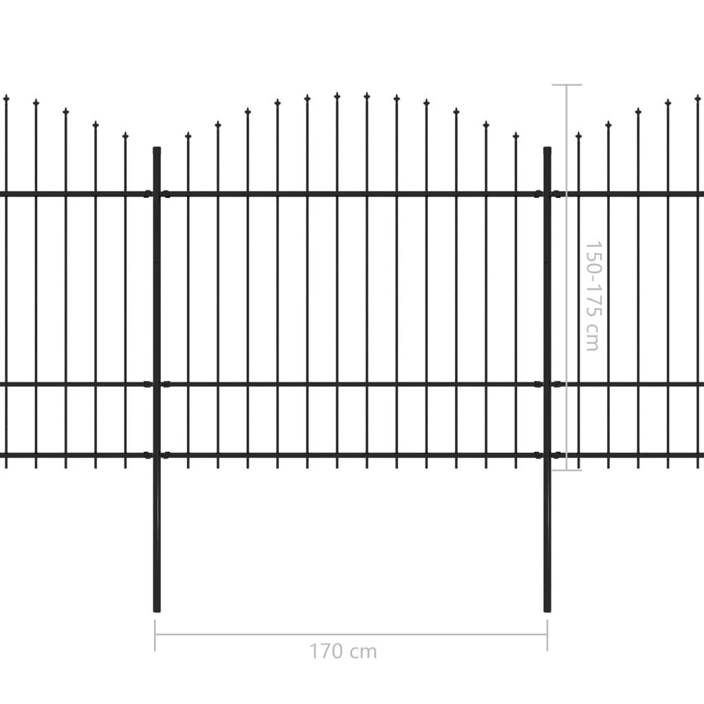 Sodo tvora su iečių viršug., juoda, (1,5-1,75)x5,1m, plienas