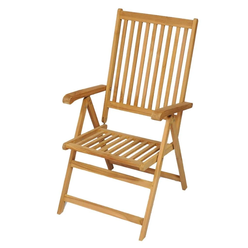 Lauko baldų komplektas Sodo valgomojo baldų komplektas, 9 dalių, tikmedžio masyvas