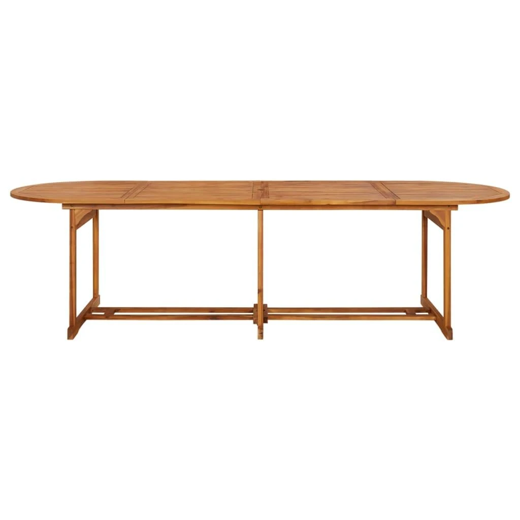 Lauko baldų komplektas Sodo valgomojo komplektas, 13 dalių, 280x90x75 cm, akacija
