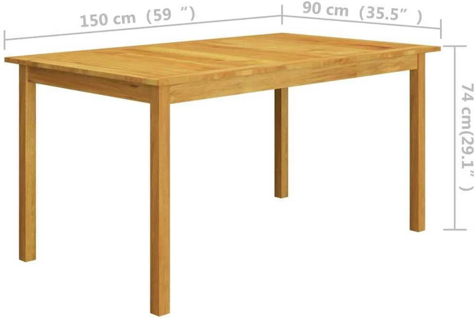 Lauko baldų komplektas Sodo valgomojo komplektas, 5 dalių, pilkas (147876+310085)
