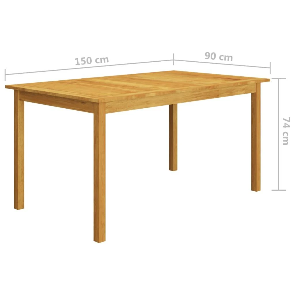 Lauko baldų komplektas Sodo valgomojo komplektas, 5 dalių, smėlio (147876+310564)