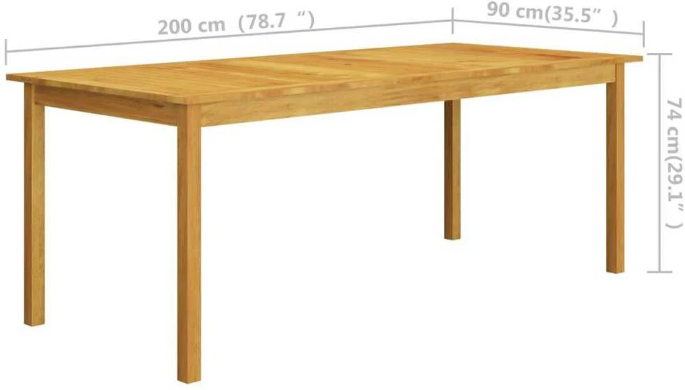 Lauko baldų komplektas Sodo valgomojo komplektas, 7 dalių, juodas (147877+310087)