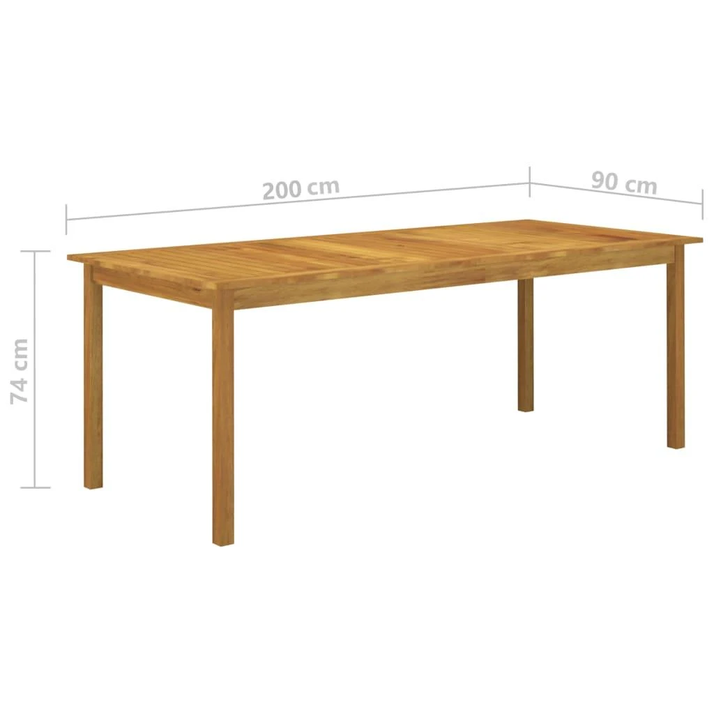Lauko baldų komplektas Sodo valgomojo komplektas, 9 dalių, juodas (147877+2x313127)