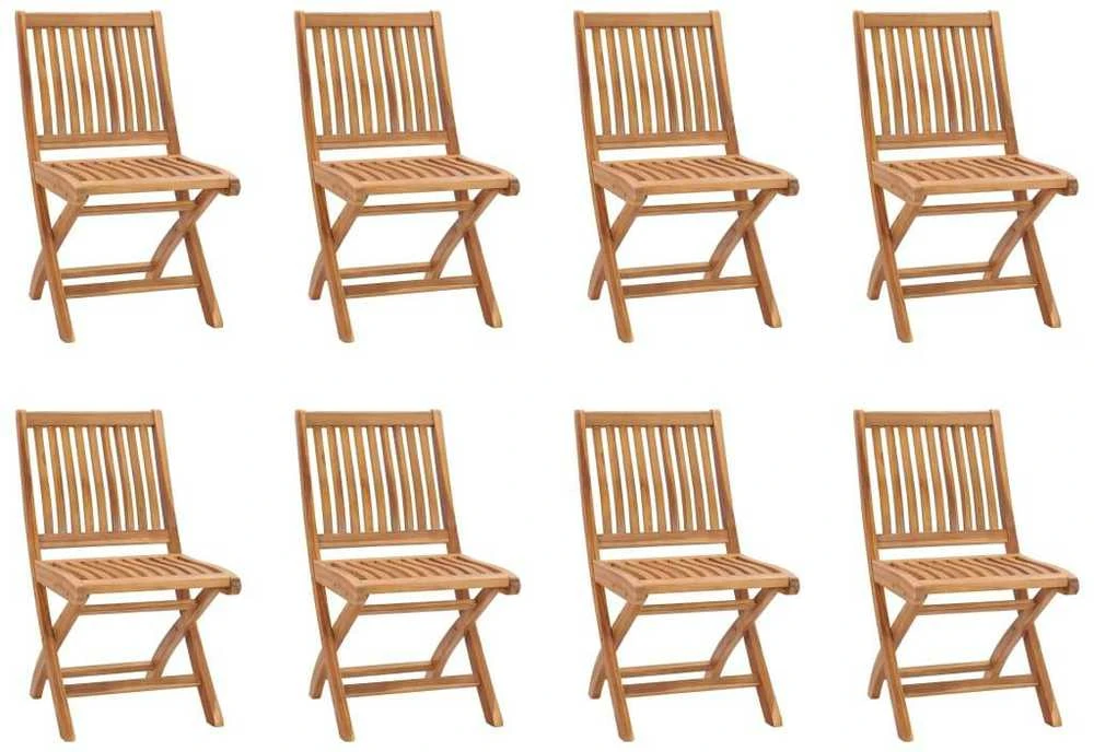 Lauko baldų komplektas Sodo valgomojo komplektas, 9 dalių, tikmedžio masyvas