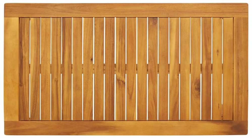 Sodo valgomojo stalas, 100x55x45cm, akacijos medienos masyvas