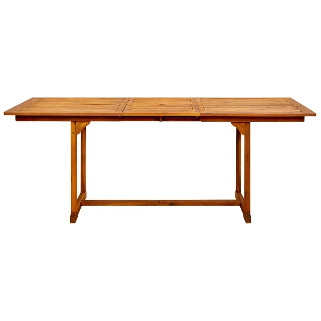 Sodo valgomojo stalas, (150–200)x100x75cm, akacijos masyvas