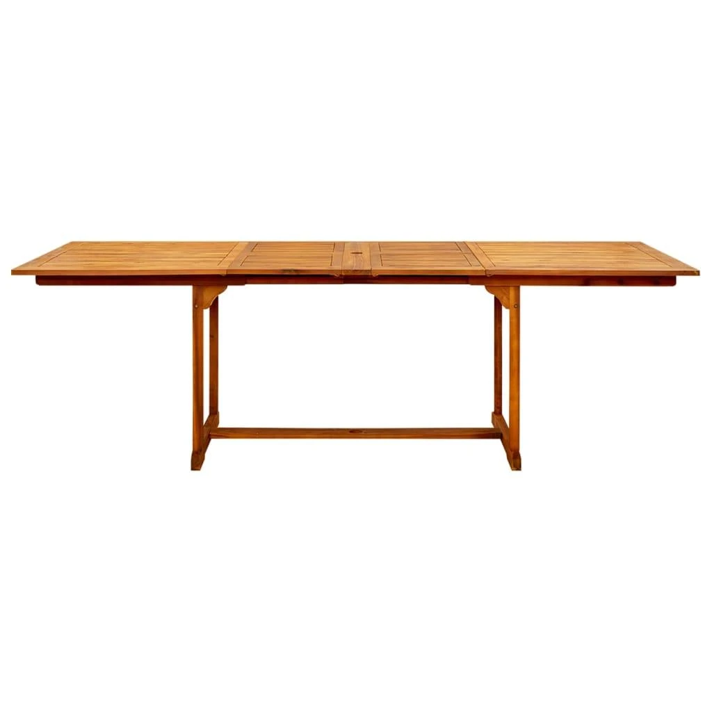 Sodo valgomojo stalas, (160–240)x100x75cm, akacijos masyvas