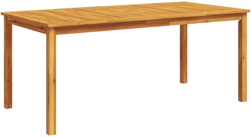 Sodo valgomojo stalas, 180x90x75cm, akacijos medienos masyvas