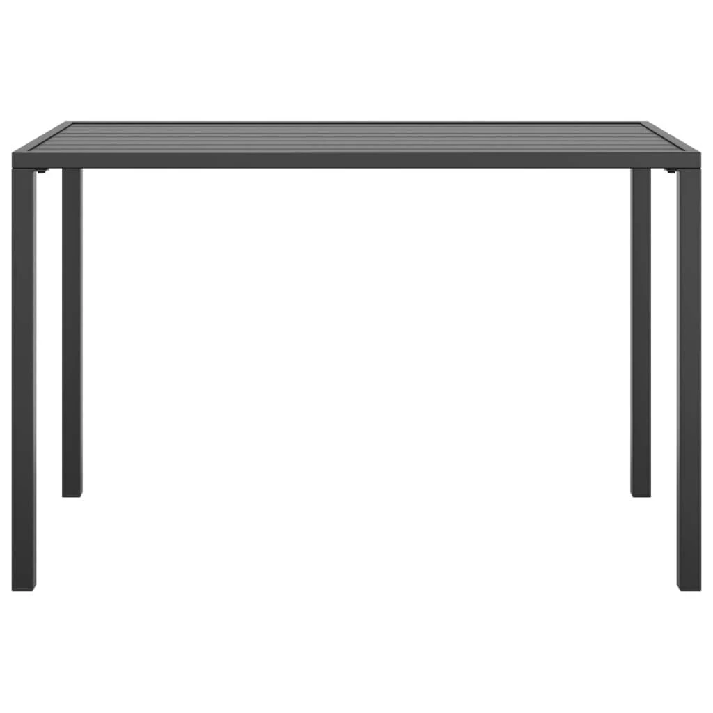 Sodo valgomojo stalas, antracito, 110x54x70cm, plienas