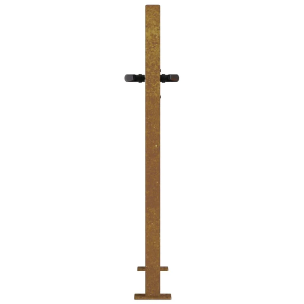 Sodo vartai, 105x105cm, corten plienas, žolės dizaino