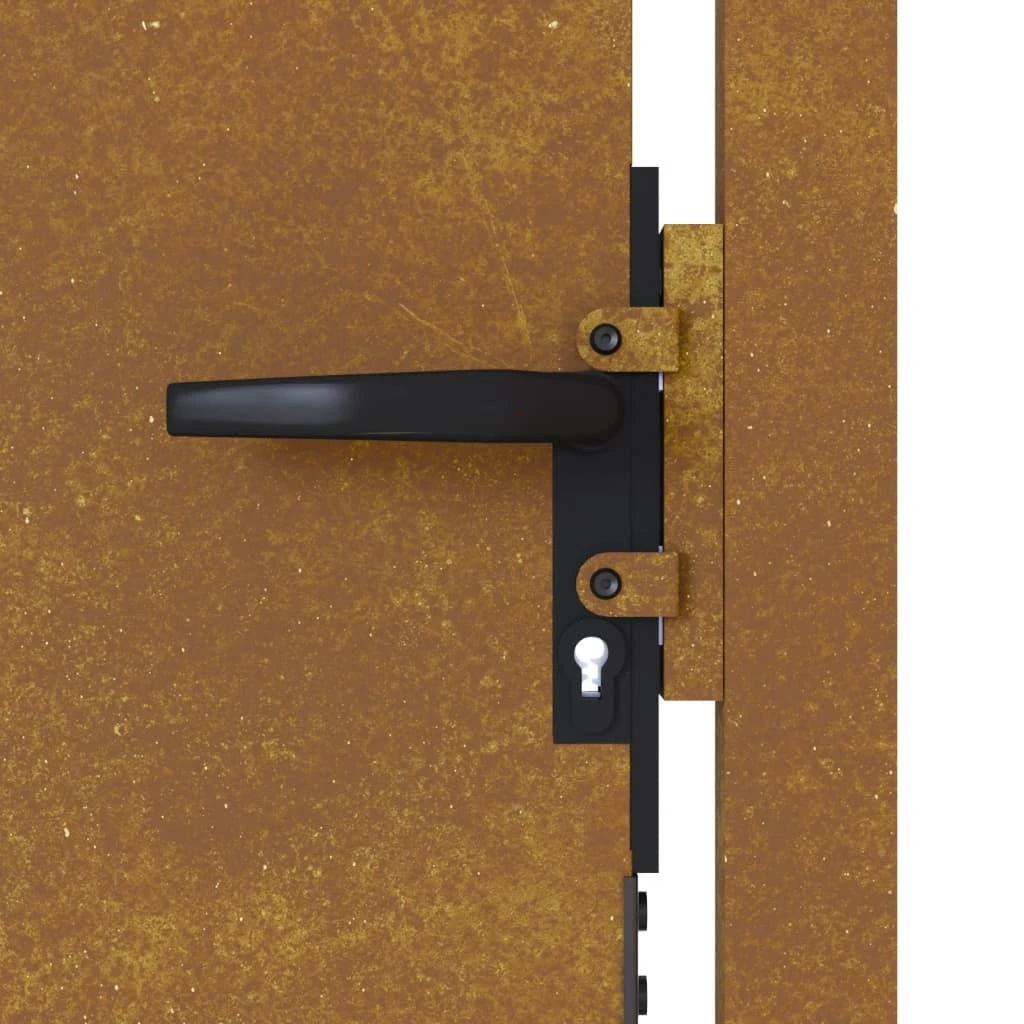 Sodo vartai, 105x105cm, corten plienas