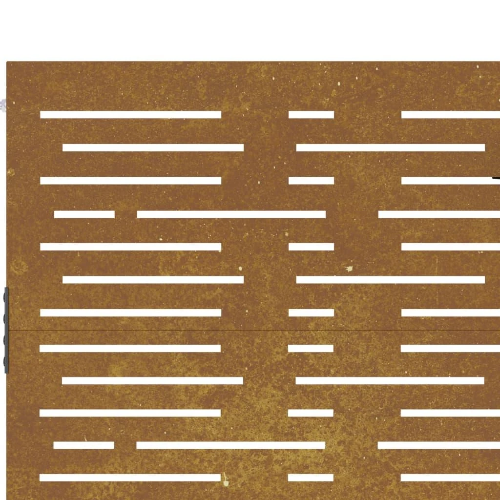 Sodo vartai, 105x155cm, corten plienas, kvadratų dizaino