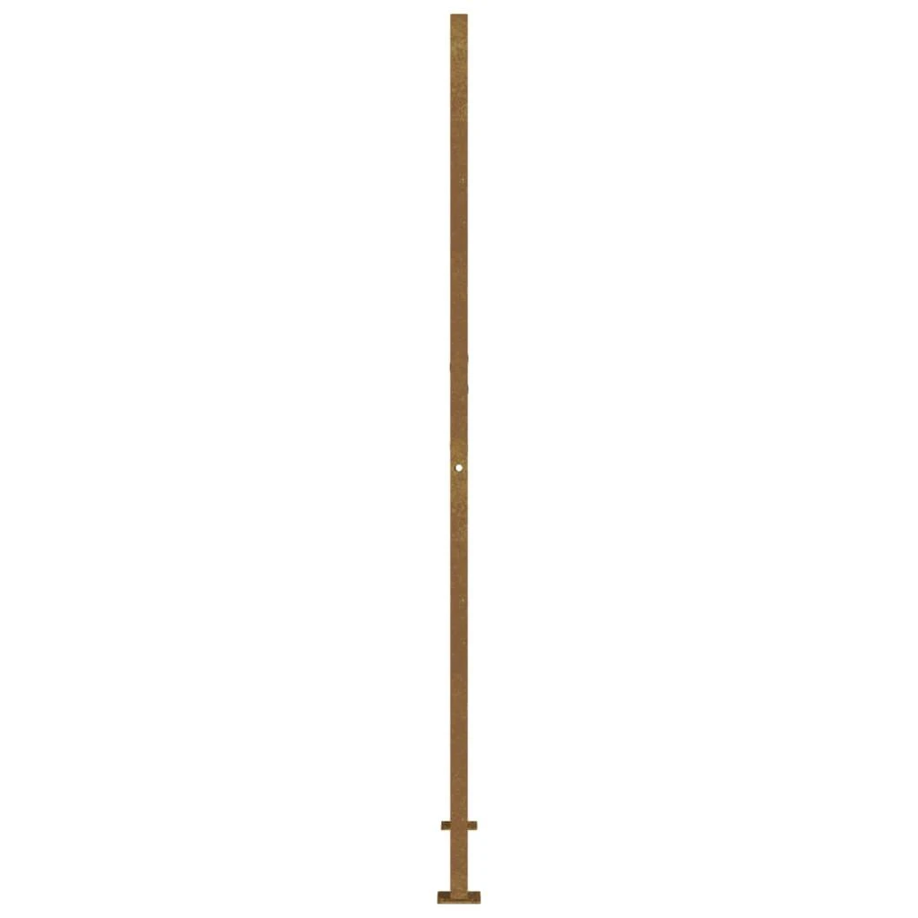 Sodo vartai, 105x205cm, corten plienas, kvadratų dizaino