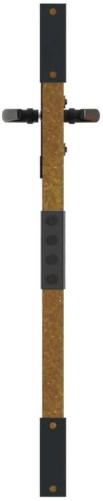 Sodo vartai, 85x100cm, corten plienas, medžio dizaino