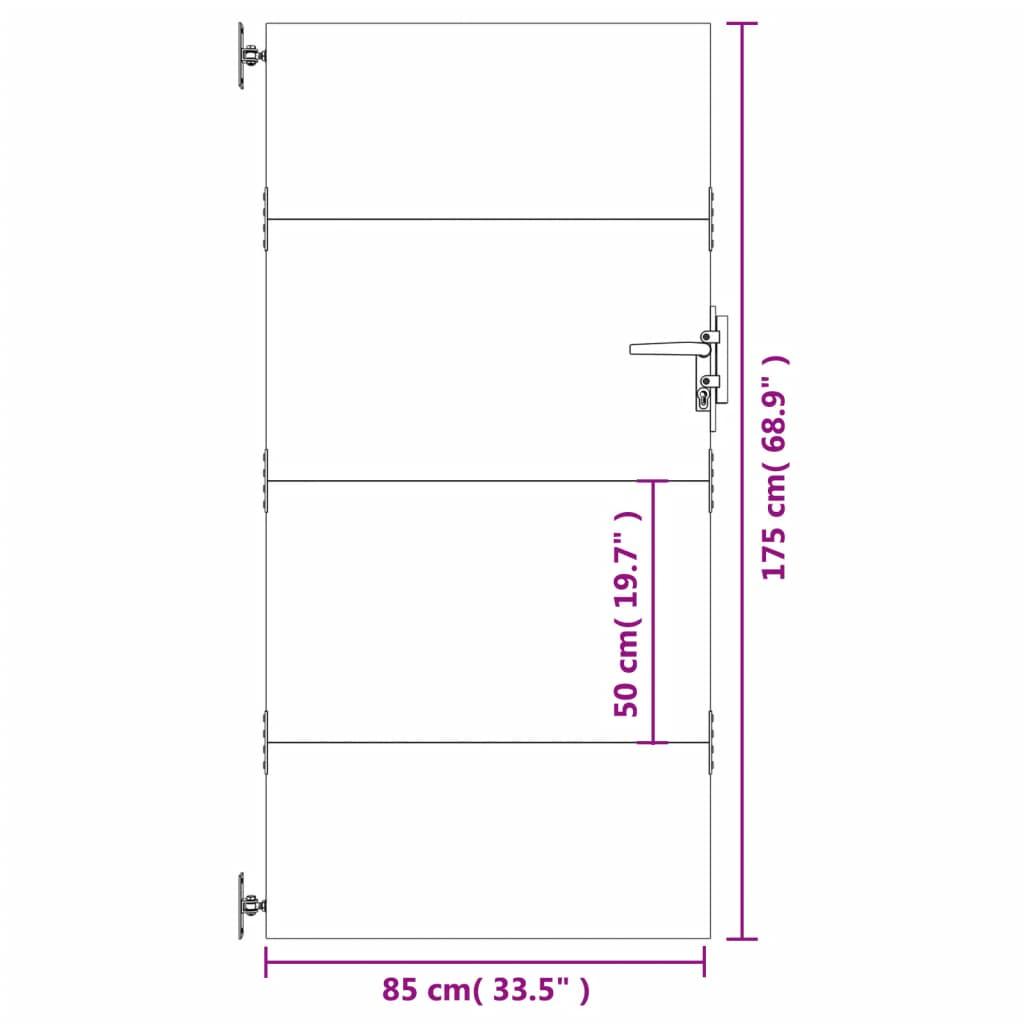 Sodo vartai, 85x175cm, corten plienas