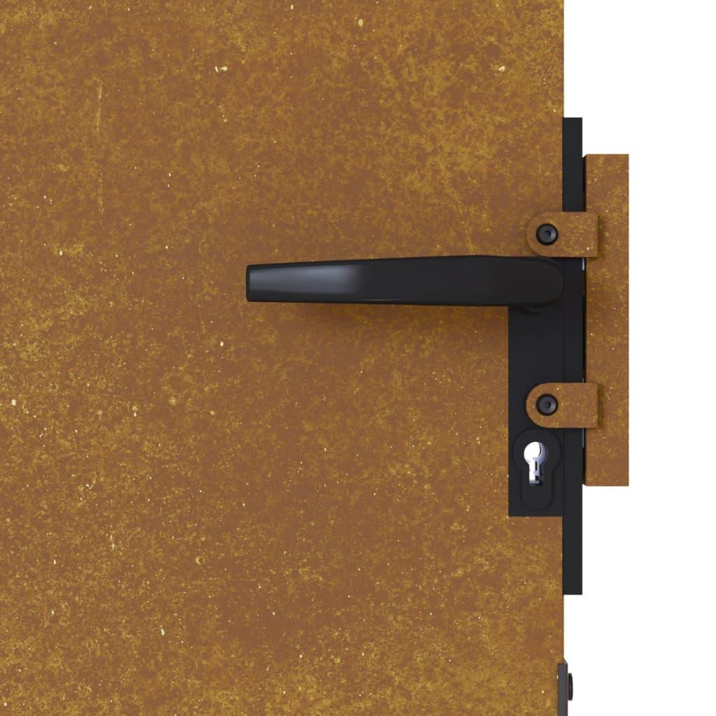 Sodo vartai, 85x175cm, corten plienas