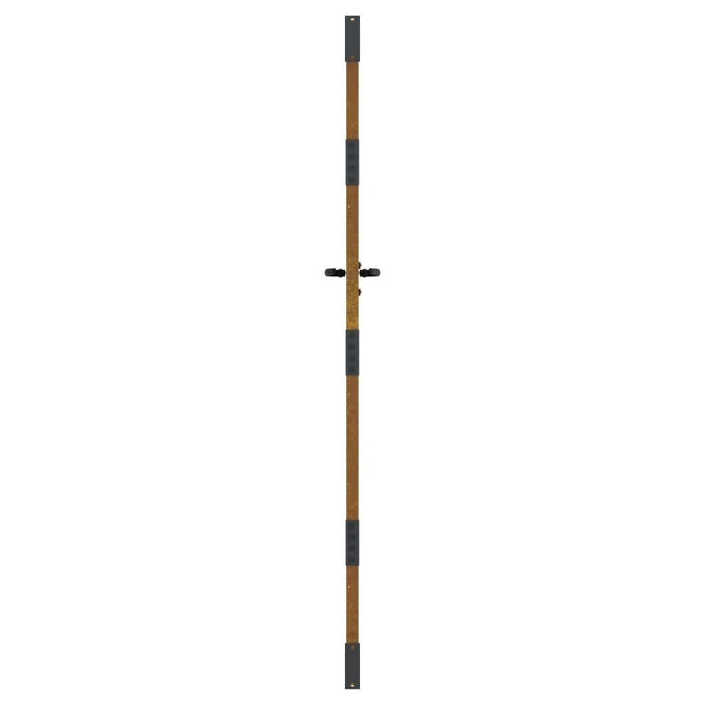 Sodo vartai, 85x200cm, corten plienas, kvadratų dizaino