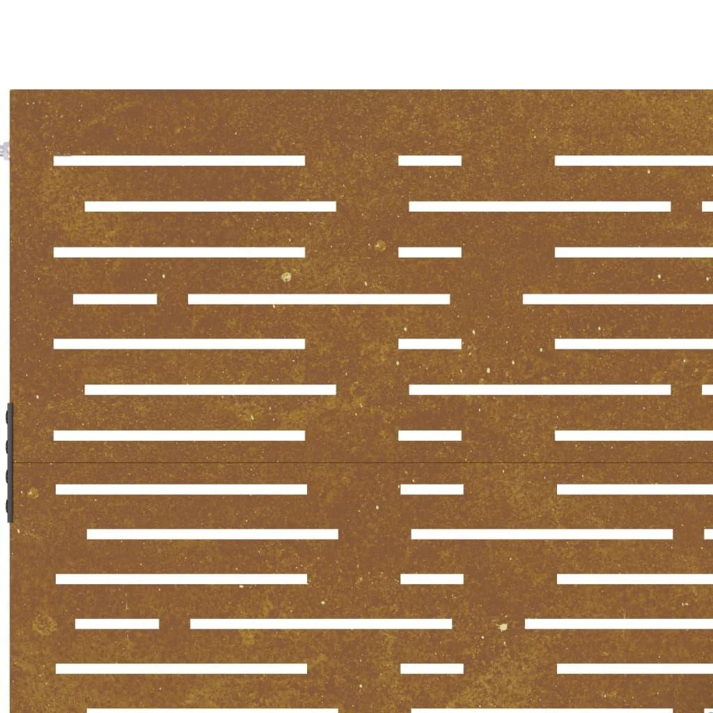 Sodo vartai, 85x200cm, corten plienas, kvadratų dizaino