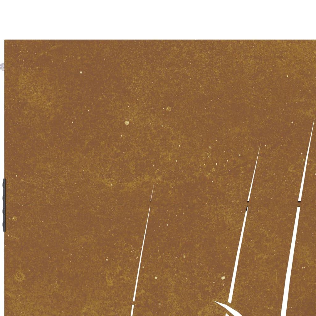 Sodo vartai, 85x200cm, corten plienas, žolės dizaino