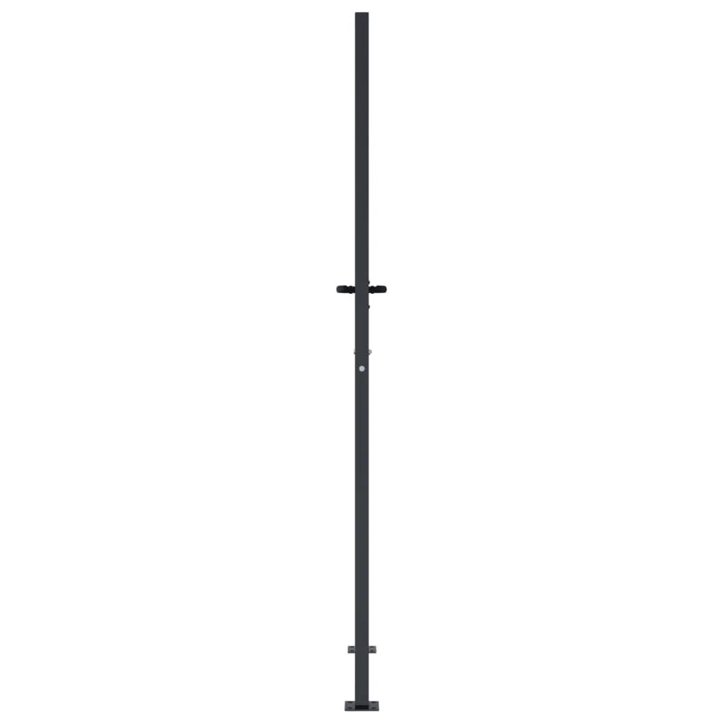 Sodo vartai, antracito, 105x205cm, plienas, kvadratų dizaino