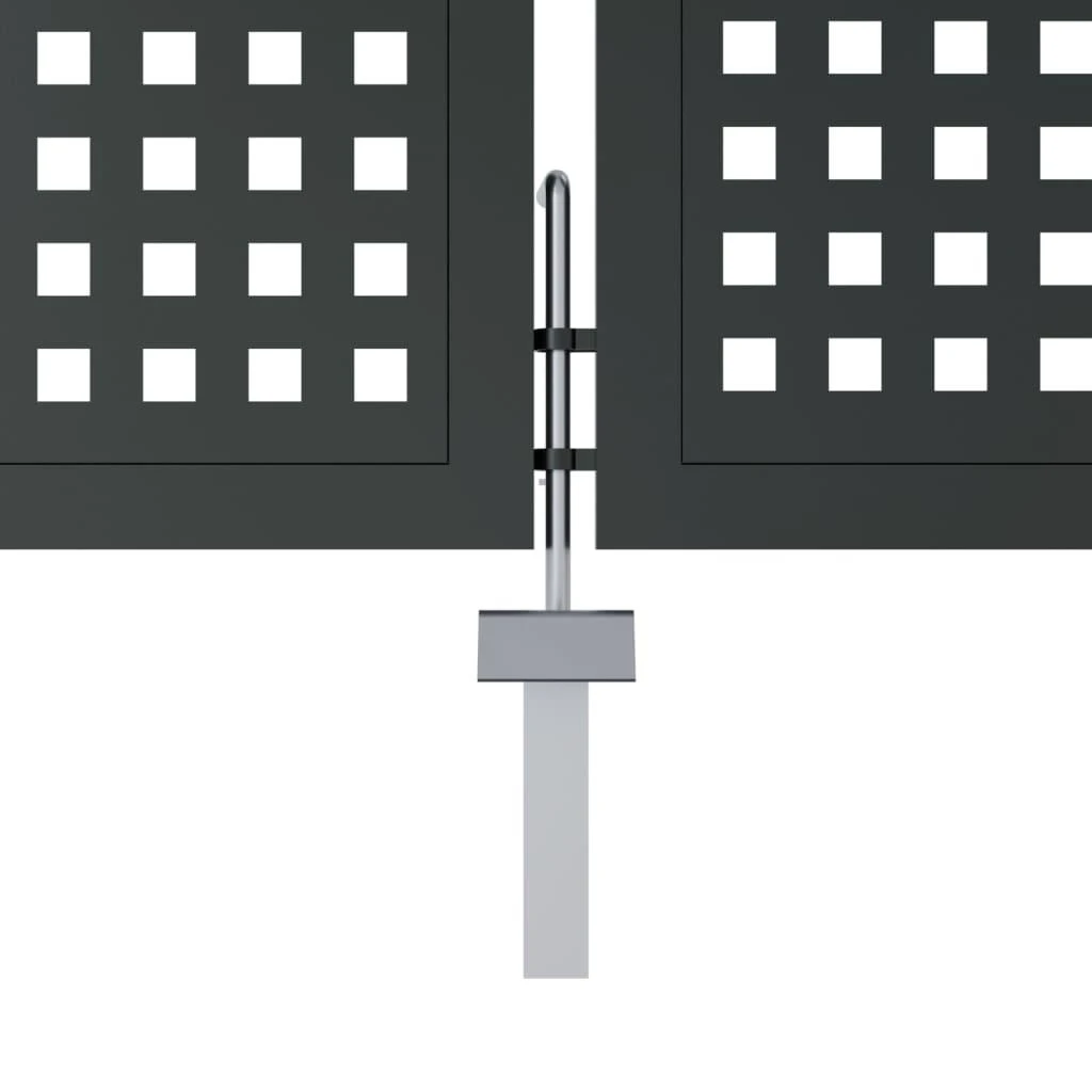 Sodo vartai, antracito spalvos, 400x125cm, plienas