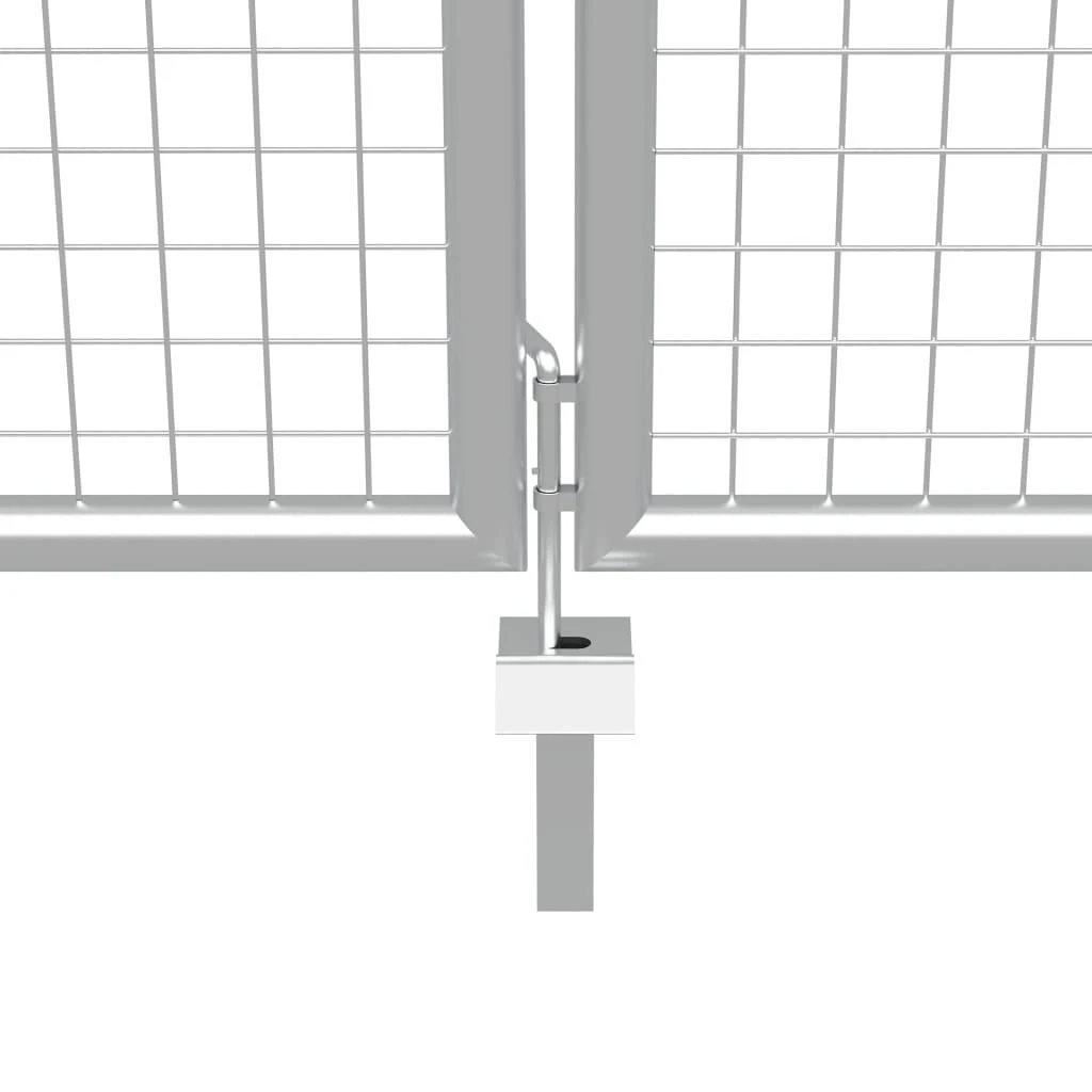Sodo vartai, sidabrinės sp., 415x250cm, galvanizuotas plienas