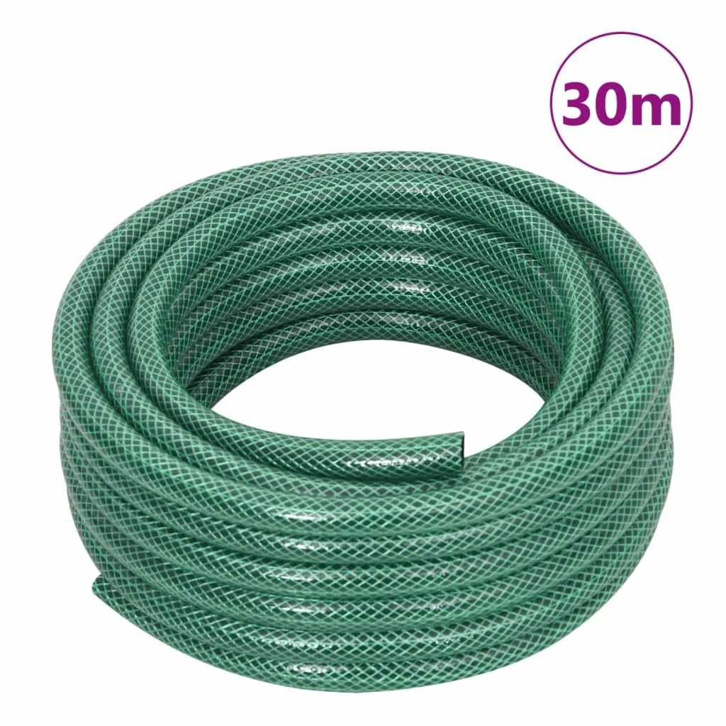 Sodo žarna su tvirtinimo detalėmis, žalia, 0,5", 30m, PVC