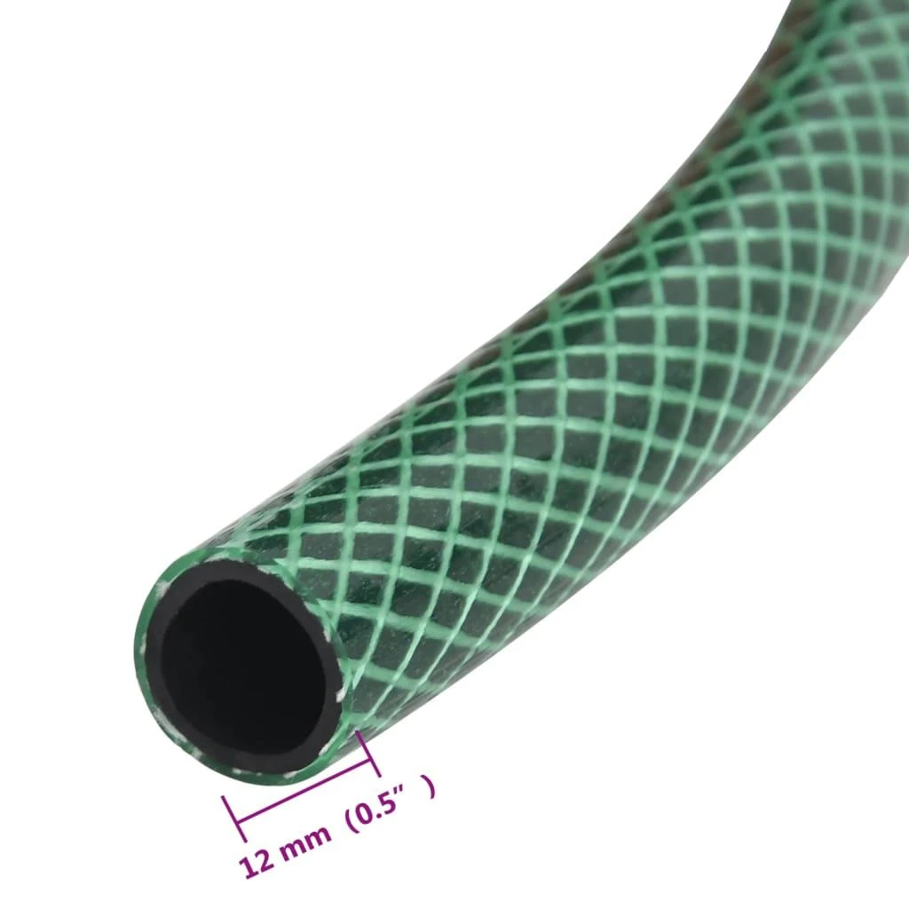 Sodo žarna su tvirtinimo detalėmis, žalia, 0,5", 20m, PVC
