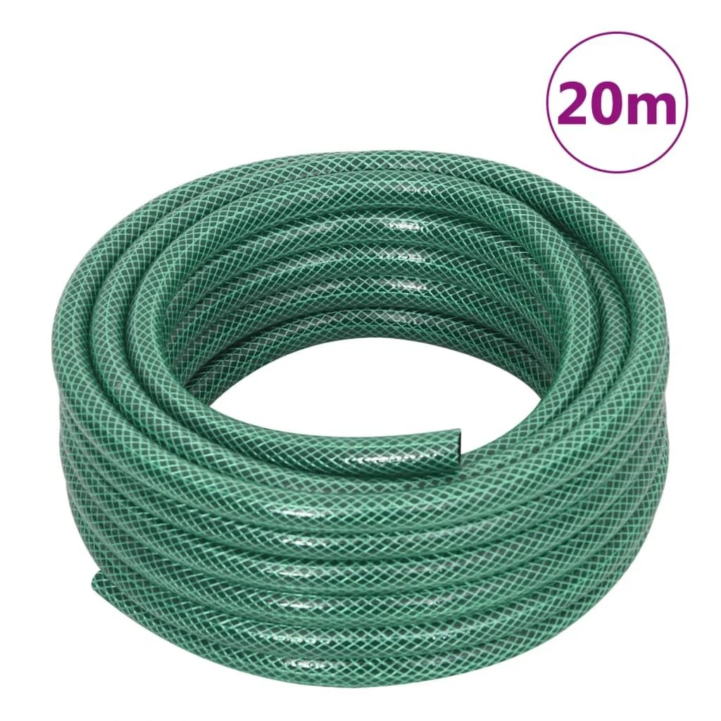 Sodo žarna su tvirtinimo detalėmis, žalia, 0,5", 20m, PVC