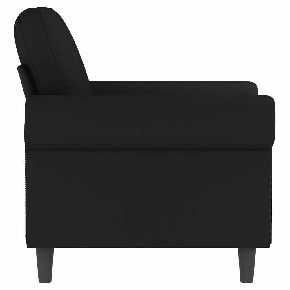 Sofa Krėslas, juodos spalvos, 60cm, aksomas