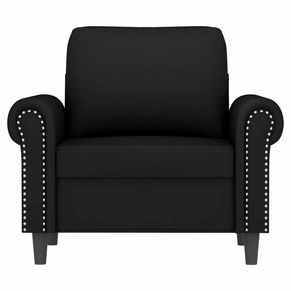 Sofa Krėslas, juodos spalvos, 60cm, aksomas