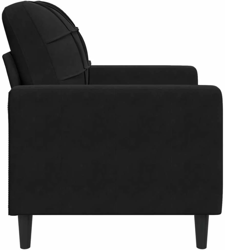 Sofa Krėslas, juodos spalvos, 60cm, aksomas